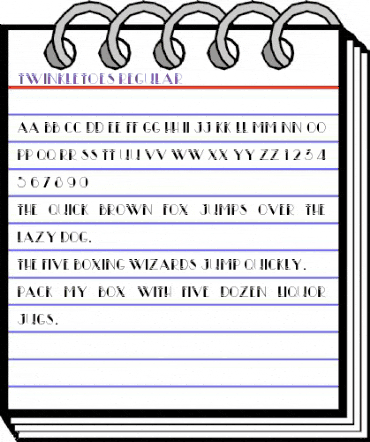 TwinkleToes Regular animated font preview TwinkleToes Regular animated font preview