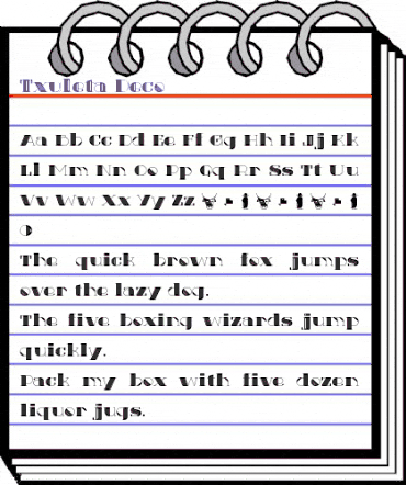 Txuleta Deco Regular animated font preview