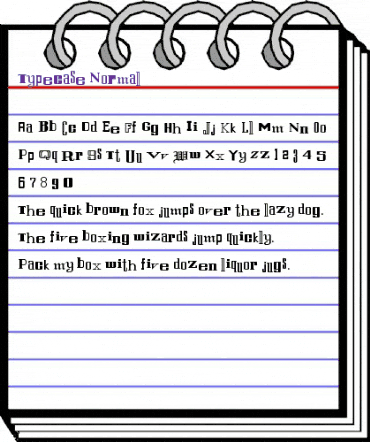 Typecase Normal animated font preview