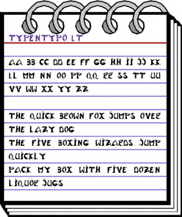 Typentypo LT Regular animated font preview