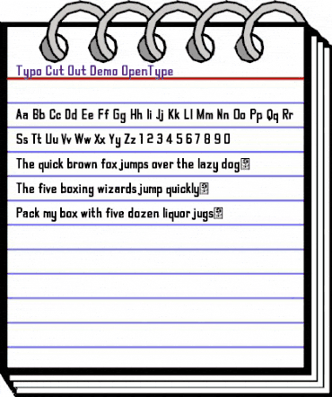 Typo Cut-Out Demo Regular animated font preview Typo Cut-Out Demo Regular animated font preview