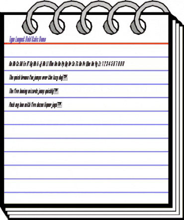 Typo-Longest Demo Bold Italic animated font preview