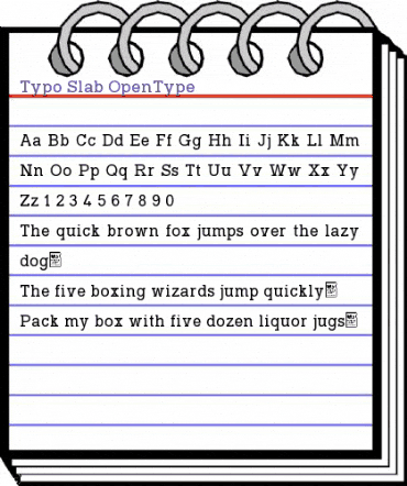 Typo Slab Regular animated font preview