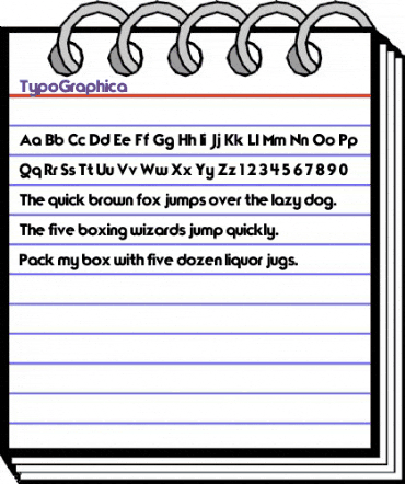 TypoGraphica Regular animated font preview