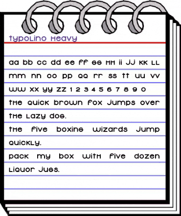 Typolino Heavy animated font preview Typolino Heavy animated font preview