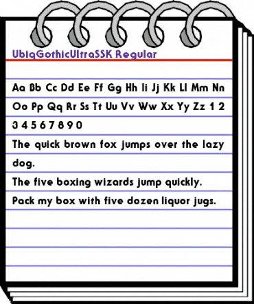 UbiqGothicUltraSSK Regular animated font preview UbiqGothicUltraSSK Regular animated font preview