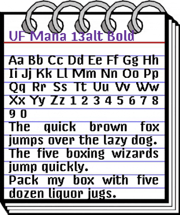 UF Mana-13alt Bold animated font preview UF Mana-13alt Bold animated font preview