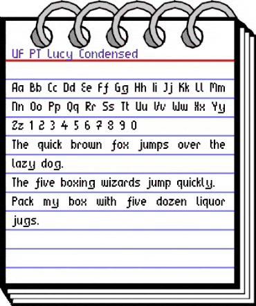 UF PT Lucy Condensed Regular animated font preview UF PT Lucy Condensed Regular animated font preview
