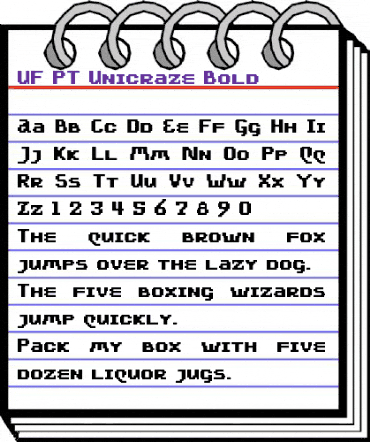UF PT Unicraze Bold Regular animated font preview UF PT Unicraze Bold Regular animated font preview