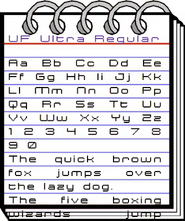 UF Ultra Regular Regular animated font preview UF Ultra Regular Regular animated font preview