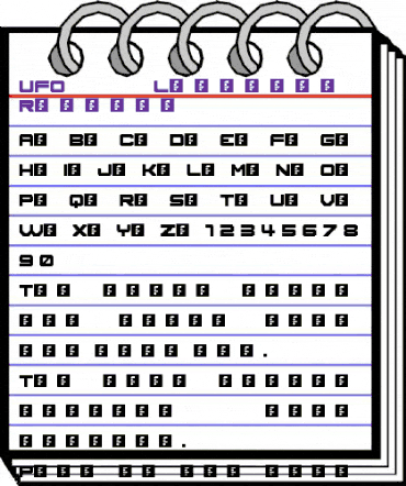 UFO-Linksite_13x11 Regular animated font preview