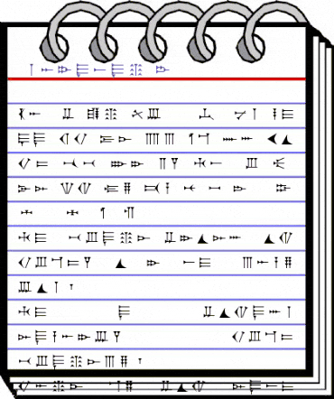 Ugaritic 3 Regular animated font preview