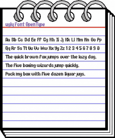 ugly font Regular animated font preview ugly font Regular animated font preview