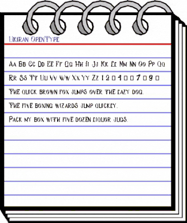 Ukiran Regular animated font preview Ukiran Regular animated font preview