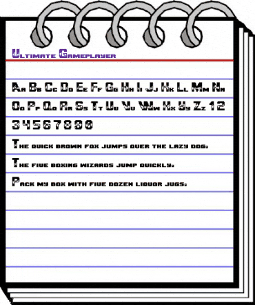 Ultimate Gameplayer Regular animated font preview Ultimate Gameplayer Regular animated font preview