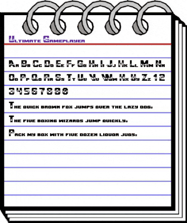 Ultimate Gameplayer Regular animated font preview