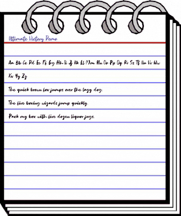 Ultimate Victory Demo Regular animated font preview