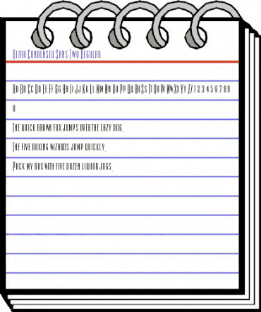 Ultra Condensed Sans Two Regular animated font preview Ultra Condensed Sans Two Regular animated font preview