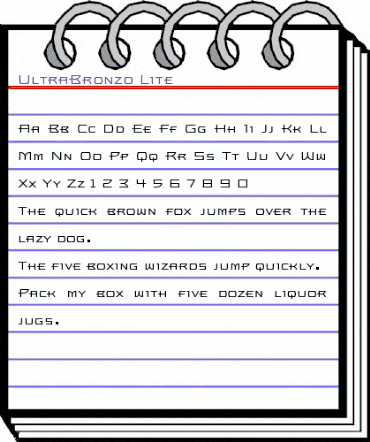UltraBronzo Regular animated font preview UltraBronzo Regular animated font preview