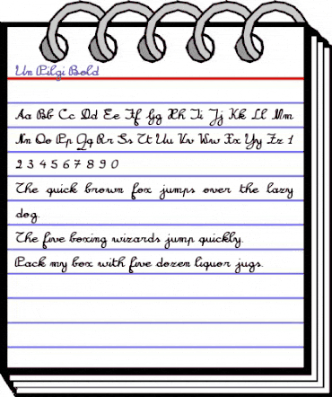 UnPilgi Bold animated font preview UnPilgi Bold animated font preview