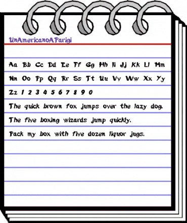 Un Americano A Parigi Regular animated font preview Un Americano A Parigi Regular animated font preview