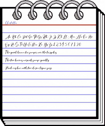 Undella Regular animated font preview