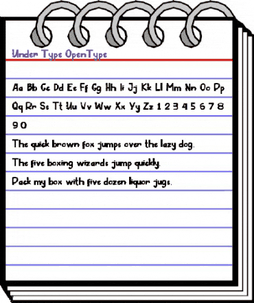 Under Type Regular animated font preview Under Type Regular animated font preview
