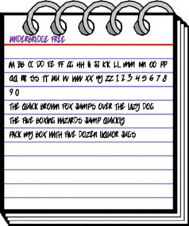 Underbridge Regular animated font preview