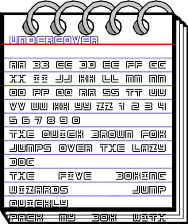 Undercover Regular animated font preview Undercover Regular animated font preview