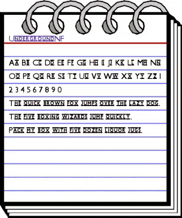 Underground NF Regular animated font preview Underground NF Regular animated font preview