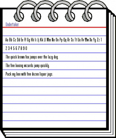 Undertaker Regular animated font preview Undertaker Regular animated font preview