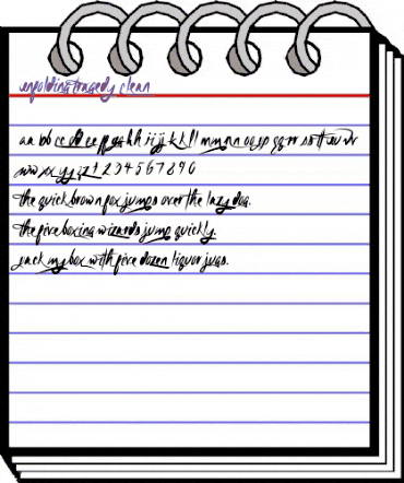 Unfolding Tragedy Clean animated font preview