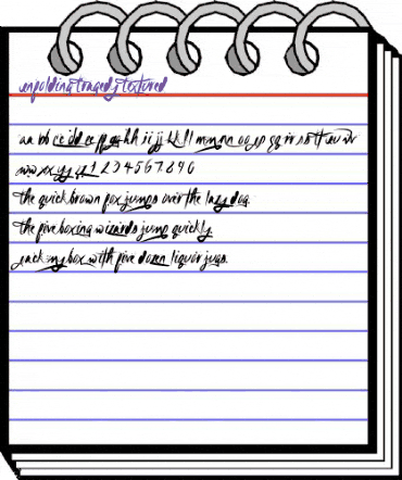 Unfolding Tragedy Textured animated font preview Unfolding Tragedy Textured animated font preview