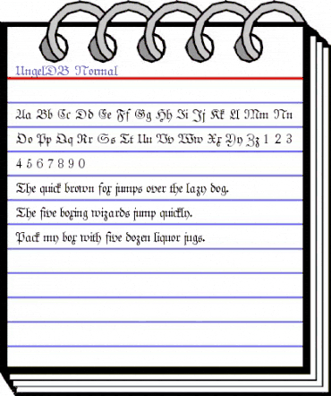 UngelDB Normal animated font preview UngelDB Normal animated font preview