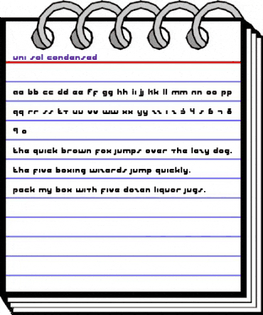 uni-sol condensed condensed animated font preview uni-sol condensed condensed animated font preview