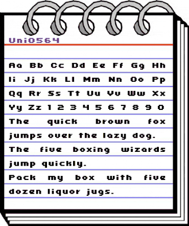 uni 05_64 Regular animated font preview uni 05_64 Regular animated font preview