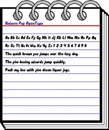 Unicorn Pop Regular animated font preview Unicorn Pop Regular animated font preview