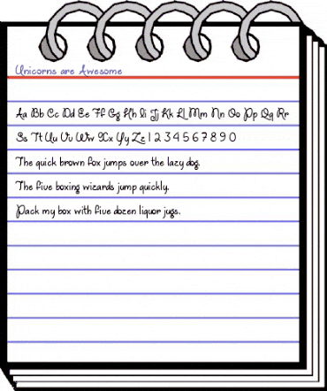 Unicorns are Awesome Regular animated font preview Unicorns are Awesome Regular animated font preview