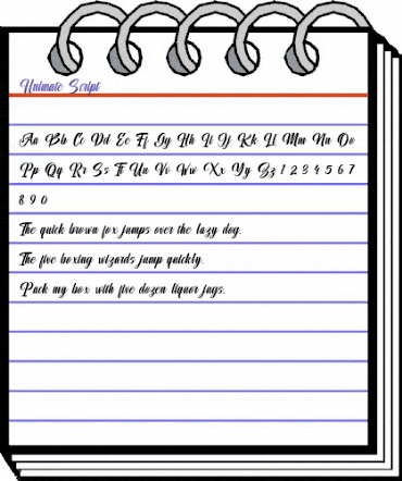 Unimate Script animated font preview Unimate Script animated font preview