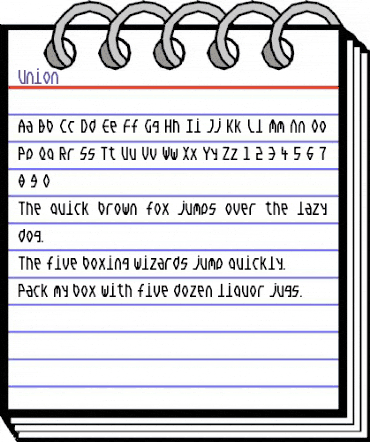 Union Regular animated font preview Union Regular animated font preview