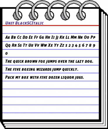 Unit-BlackSCItalic Regular animated font preview Unit-BlackSCItalic Regular animated font preview