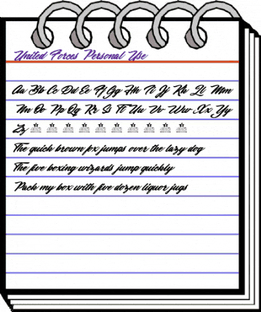 United Forces Personal Use Regular animated font preview United Forces Personal Use Regular animated font preview