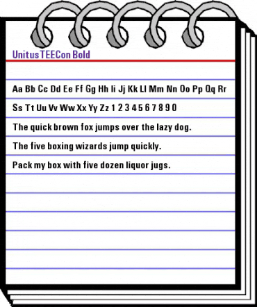 UnitusTEECon Bold animated font preview UnitusTEECon Bold animated font preview