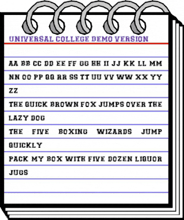 Universal-college_DEMO-version Regular animated font preview Universal-college_DEMO-version Regular animated font preview