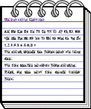 Universally Corrupt Regular animated font preview Universally Corrupt Regular animated font preview