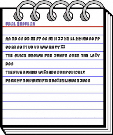 Ural Regular animated font preview Ural Regular animated font preview