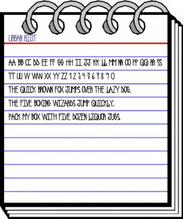 Urban Riot Regular animated font preview