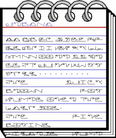 Urbana Regular animated font preview