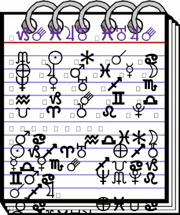 Ursign Dings Regular animated font preview