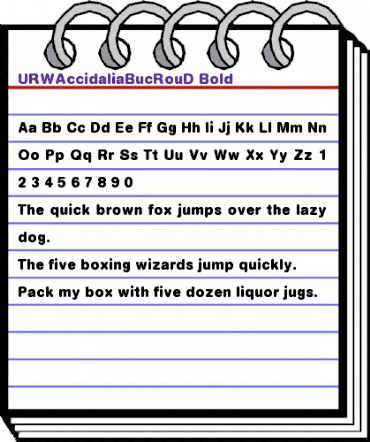 URWAccidaliaBucRouD Bold animated font preview URWAccidaliaBucRouD Bold animated font preview